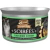 Merrick Purrfect Bistro Soirees Chicken Divan Chuncky Gravy Grain-Free Wet Cat Food, 2.75-oz Can, Case Of 24