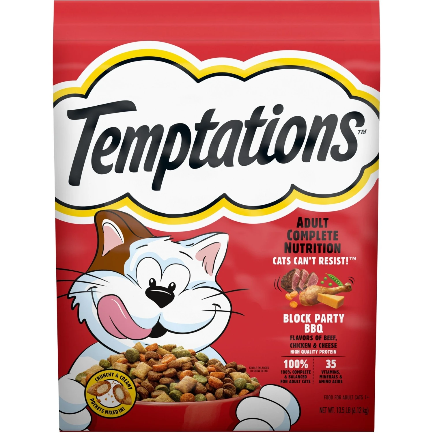 Temptations Block Party BBQ Flavor Adult Dry Cat Food 1 Temptations Block Party BBQ Flavor Adult Dry Cat Food