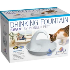 Pioneer Pet Swan Cat Drinking Fountain & Pioneer Pet Crate Drinking Fountain T-shaped Filter -Wellness Sales 933270 PT3. AC SS1800 V1692303298
