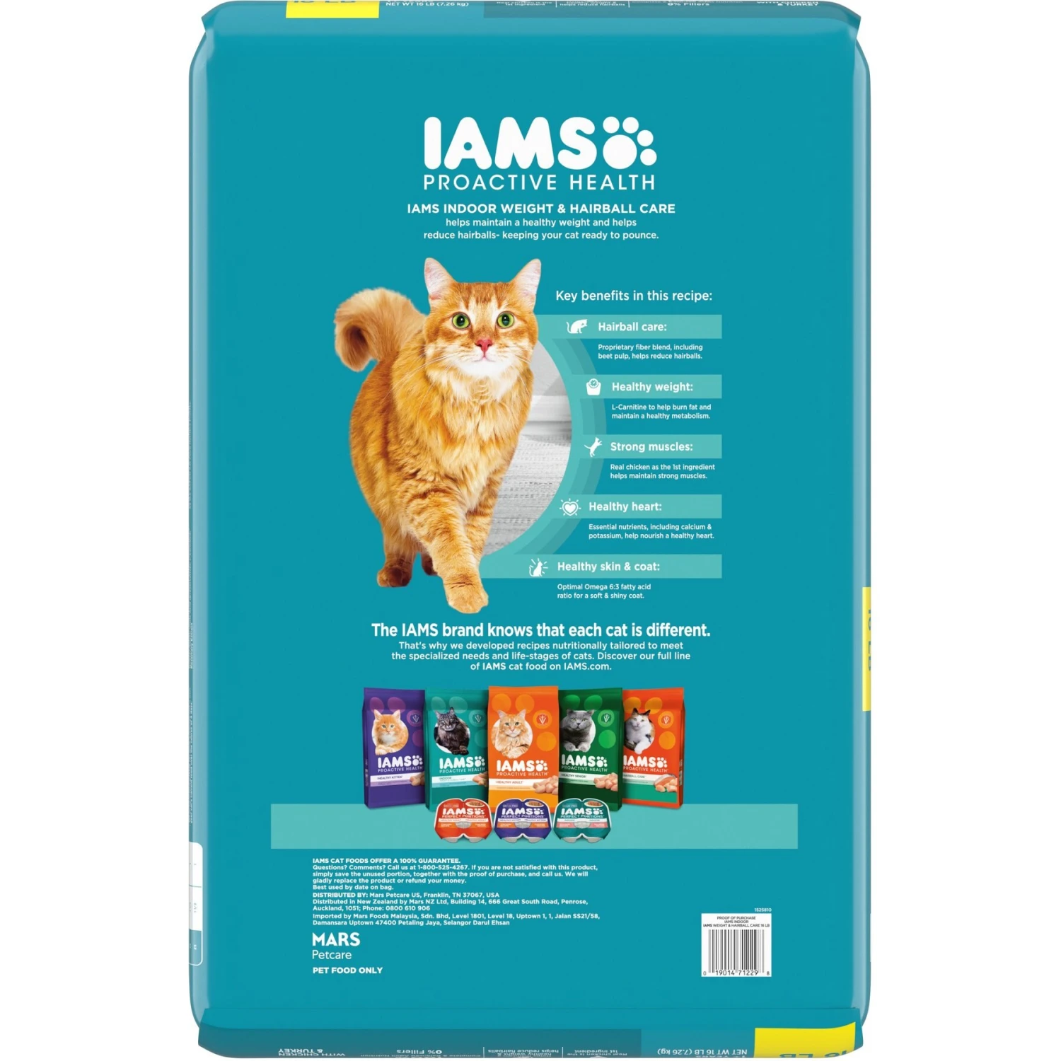 Iams ProActive Health Indoor Weight & Hairball Care Adult Dry Cat Food 2 Iams ProActive Health Indoor Weight & Hairball Care Adult Dry Cat Food - Image 2