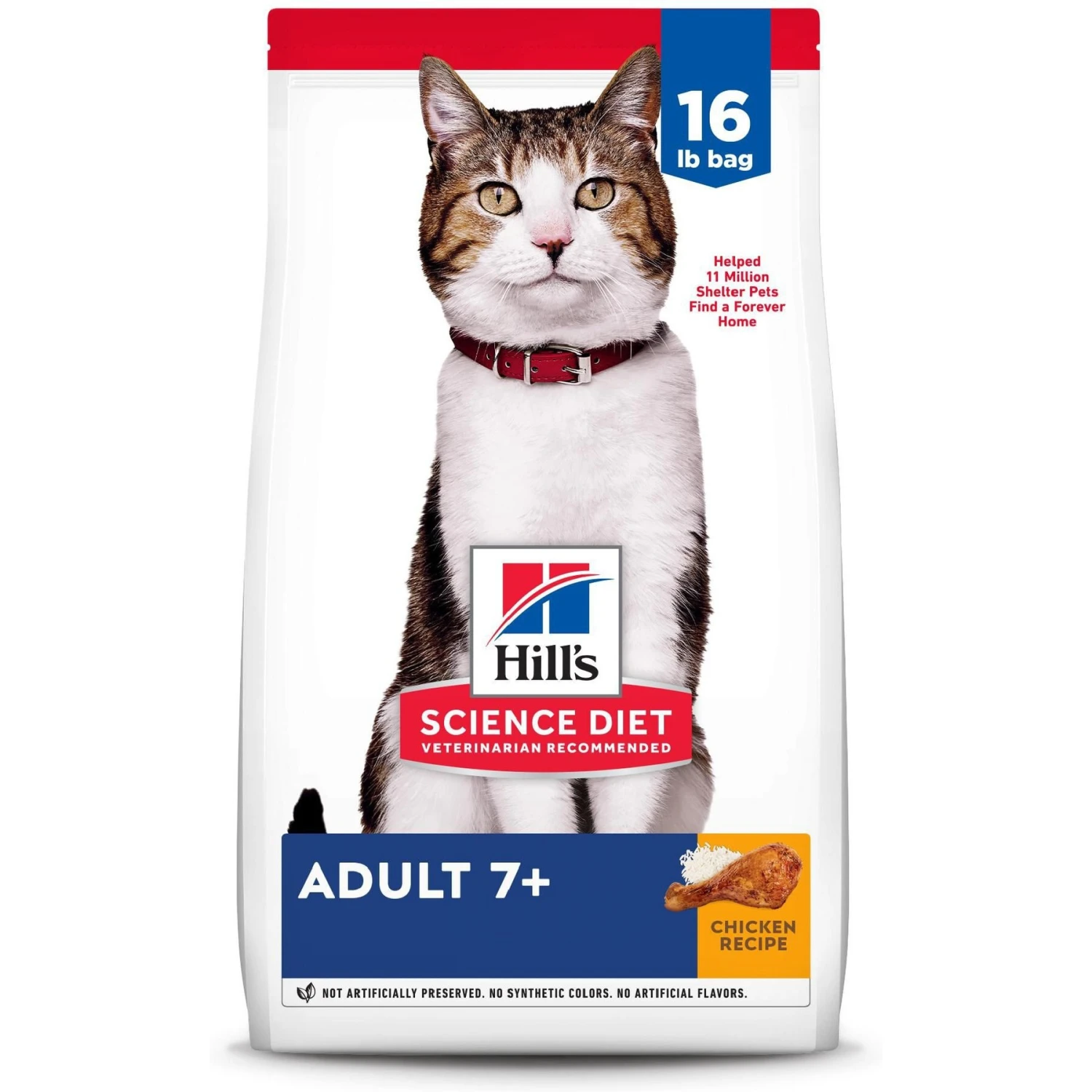Hill's Science Diet Adult 7+ Chicken Recipe Dry Cat Food 1 Hill's Science Diet Adult 7+ Chicken Recipe Dry Cat Food