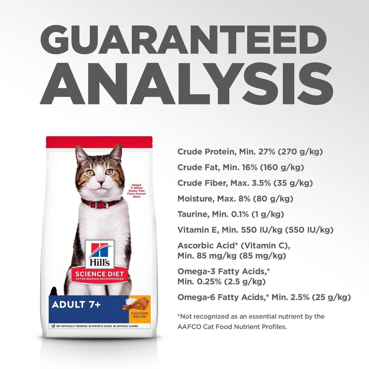 Hill's Science Diet Adult 7+ Chicken Recipe Dry Cat Food 9 Hill's Science Diet Adult 7+ Chicken Recipe Dry Cat Food - Image 9