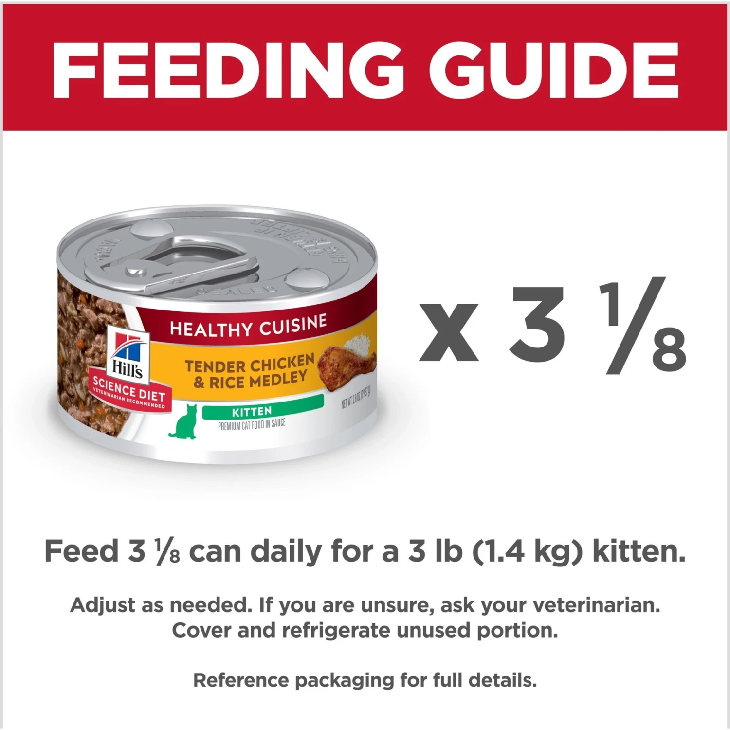 Hill's Science Diet Kitten Healthy Cuisine Tender Chicken & Rice Medley Canned Cat Food 7 Hill's Science Diet Kitten Healthy Cuisine Tender Chicken & Rice Medley Canned Cat Food - Image 7