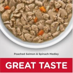 Hill's Science Diet Adult Healthy Cuisine Poached Salmon & Spinach Medley Canned Cat Food 14 Hill's Science Diet Adult Healthy Cuisine Poached Salmon & Spinach Medley Canned Cat Food -Wellness Sales 94020 PT5. AC SS1800 V1598149599