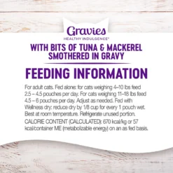Wellness Healthy Indulgence Gravies With Bits Of Tuna & Mackerel Smothered In Gravy Grain-Free Wet Cat Food Pouches 15 Wellness Healthy Indulgence Gravies With Bits Of Tuna & Mackerel Smothered In Gravy Grain-Free Wet Cat Food Pouches -Wellness Sales 95716 PT7. AC SS1800 V1695923301