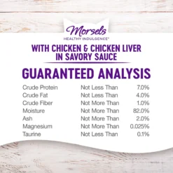 Wellness Healthy Indulgence Morsels With Chicken & Chicken Liver In Savory Sauce Grain-Free Wet Cat Food Pouches -Wellness Sales 95718 PT6. AC SS1800 V1695826950
