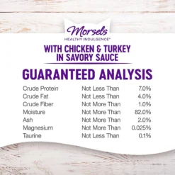 Wellness Healthy Indulgence Morsels With Chicken & Turkey In Savory Sauce Grain-Free Wet Cat Food Pouches -Wellness Sales 95722 PT7. AC SS1800 V1621987059