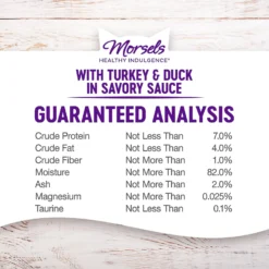 Wellness Healthy Indulgence Morsels With Turkey & Duck In Savory Sauce Grain-Free Wet Cat Food Pouches -Wellness Sales 95729 PT7. AC SS1800 V1621985543