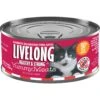 Livelong Healthy & Strong Yummy Meats Wet Cat Food, 5.5-oz Can, 24 Count