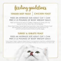 Fancy Feast Poultry & Beef Collection Variety Pack Grain-Free Pate Wet Cat Food, 3-oz Can, Case Of 30 -Wellness Sales 966606 PT5. AC SS1800 V1699367266