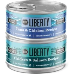BIXBI LIBERTY Chicken, Salmon & Tuna Recipe Grain-Free Wet Cat Food, 2.75-oz Can, Case Of 12 -Wellness Sales 972526 PT2. AC SS1800 V1698683543