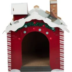Frisco Holiday Gift Box Cardboard Cat House & Frisco Holiday Santa's Workshop Cardboard Cat House 16 Frisco Holiday Gift Box Cardboard Cat House & Frisco Holiday Santa's Workshop Cardboard Cat House -Wellness Sales 986158 PT7. AC SS1800 V1698258405