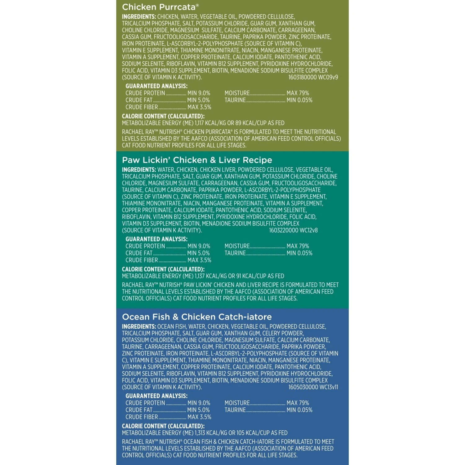 Rachael Ray Nutrish Chicken Lovers Variety Pack Natural Grain-Free Wet Cat Food & Rachael Ray Nutrish Ocean Lovers Variety Pack Natural Grain-Free Wet Cat Food 5 Rachael Ray Nutrish Chicken Lovers Variety Pack Natural Grain-Free Wet Cat Food & Rachael Ray Nutrish Ocean Lovers Variety Pack Natural Grain-Free Wet Cat Food - Image 5