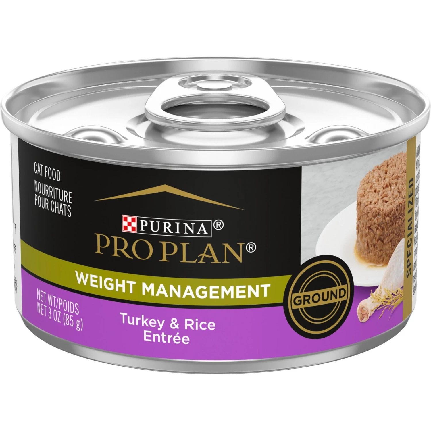 Purina Pro Plan Adult Weight Management Chicken & Rice Formula Dry Cat Food & Purina Pro Plan Focus Adult Weight Management Ground Turkey & Rice Entree Canned Cat Food 6 Purina Pro Plan Adult Weight Management Chicken & Rice Formula Dry Cat Food & Purina Pro Plan Focus Adult Weight Management Ground Turkey & Rice Entree Canned Cat Food - Image 6