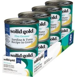Solid Gold Five Oceans Sardines & Tuna Recipe In Gravy Grain-Free Canned Cat Food