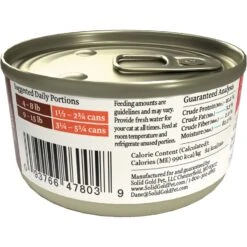Solid Gold Wholesome Selects With Real Chicken, Duck & Pumpkin Recipe In Gravy Grain-Free Canned Cat Food -Wellness Sales 99358 PT4. AC SS1800 V1543524434
