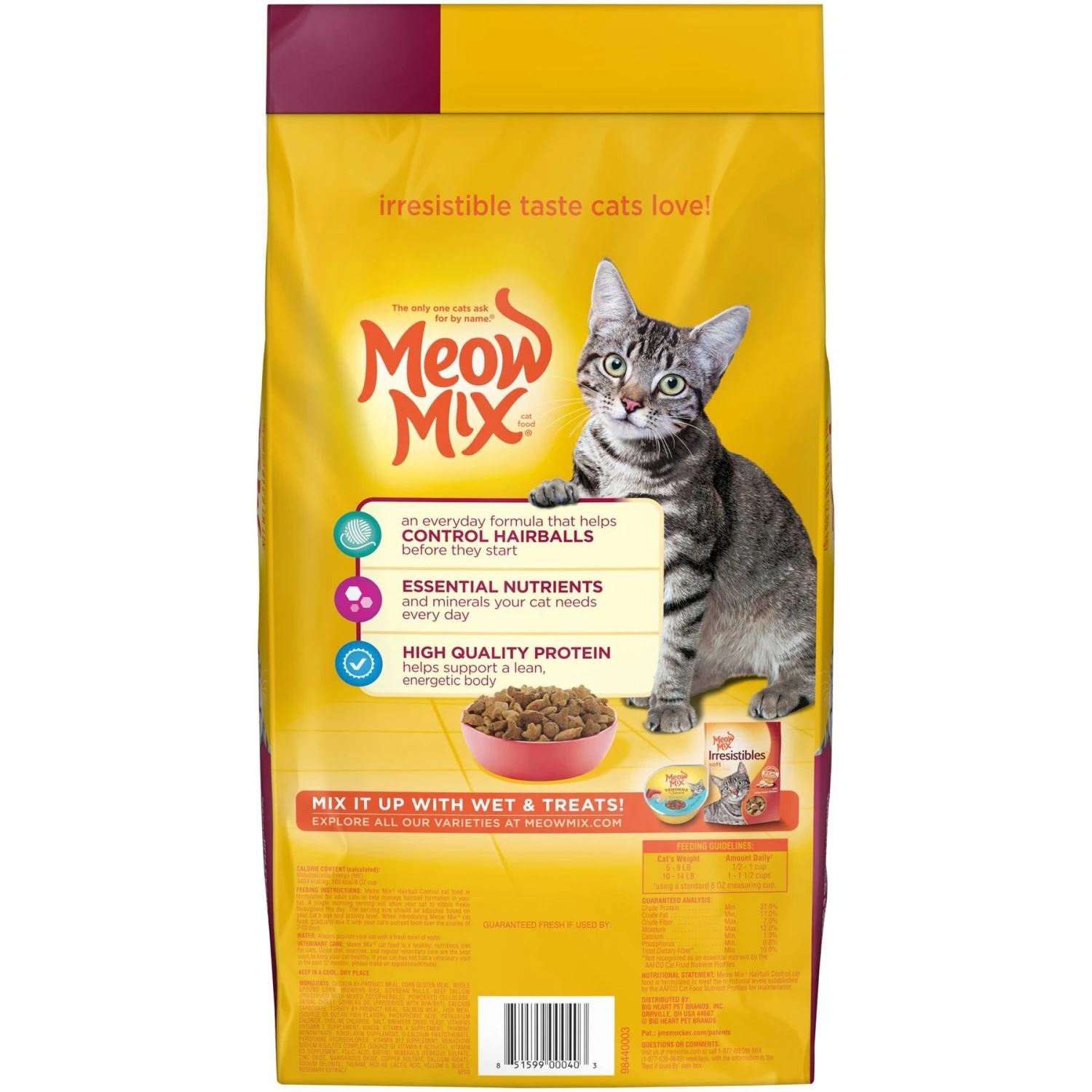 Meow Mix Hairball Control Dry Cat Food 3 Meow Mix Hairball Control Dry Cat Food - Image 3