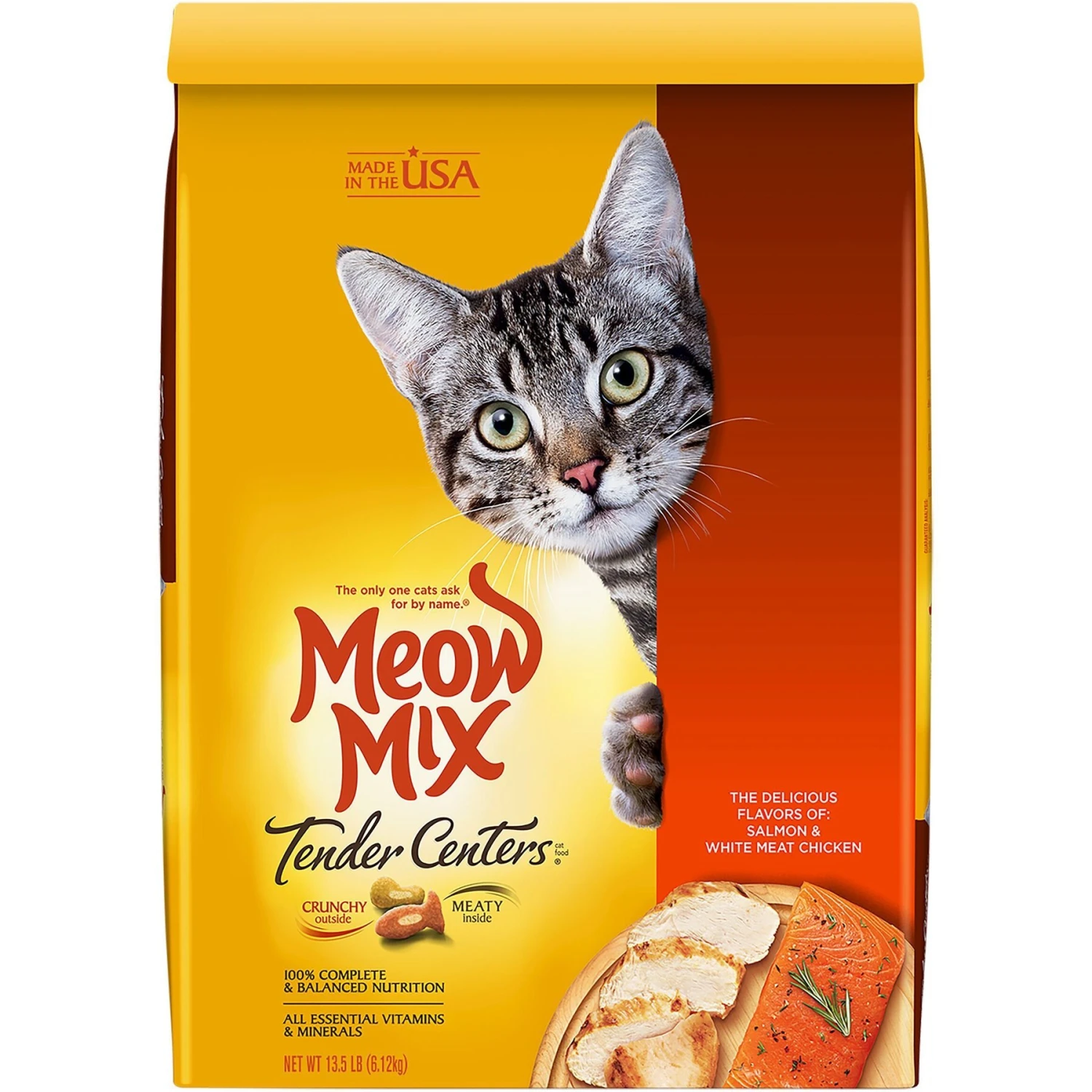 Meow Mix Tender Centers Salmon & White Meat Chicken Dry Cat Food 1 Meow Mix Tender Centers Salmon & White Meat Chicken Dry Cat Food