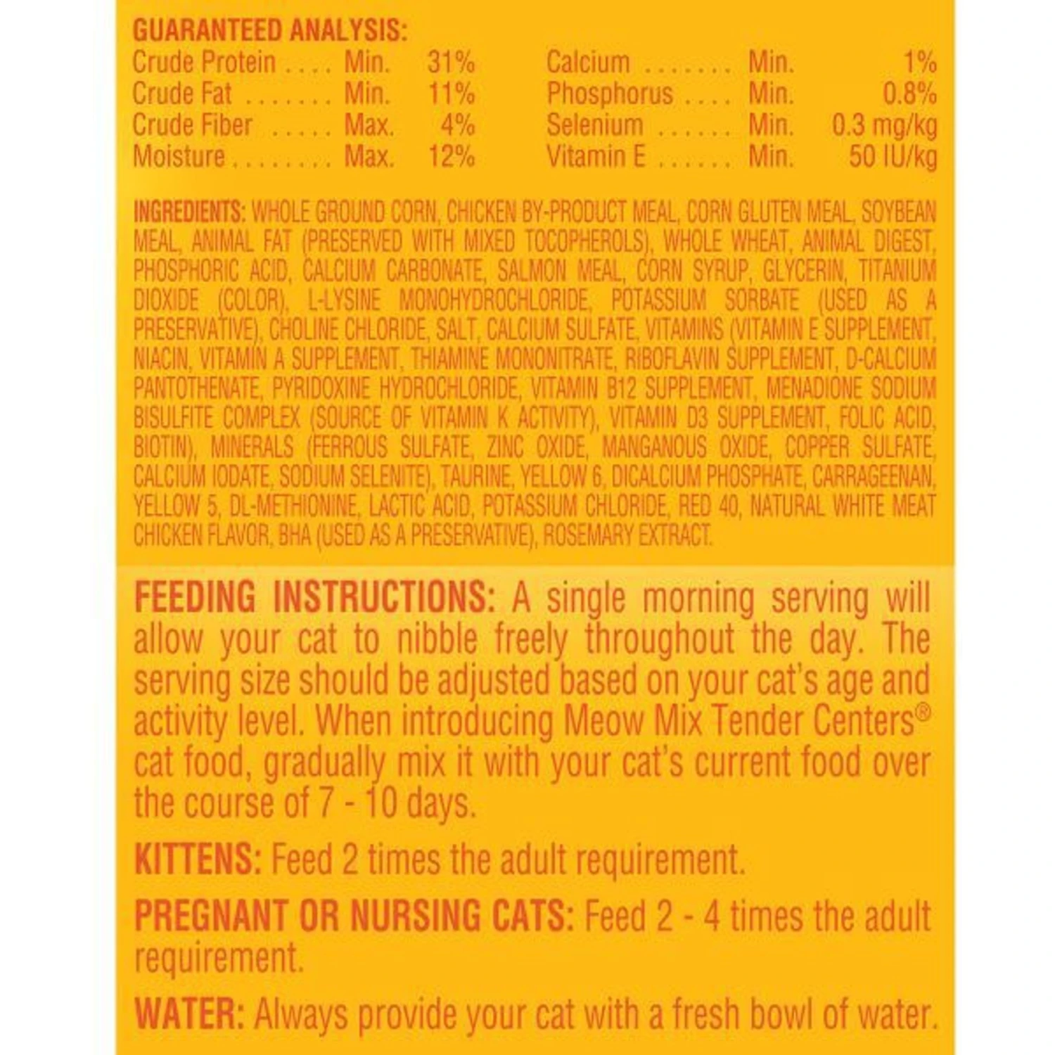 Meow Mix Tender Centers Salmon & White Meat Chicken Dry Cat Food 6 Meow Mix Tender Centers Salmon & White Meat Chicken Dry Cat Food - Image 6